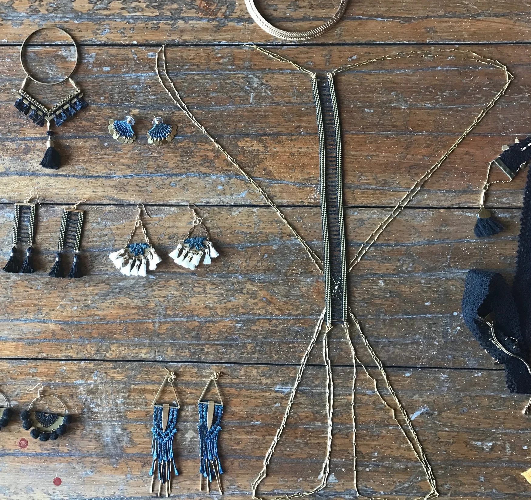 Opium necklace & body harness — This Ilk - Vintage lace statement